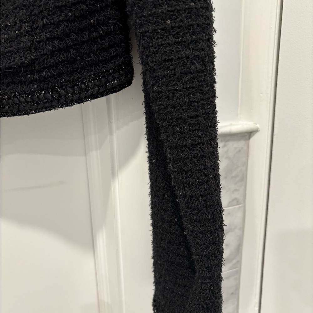 Self-Portrait Black Textured Blazer - Picture 5 of 12